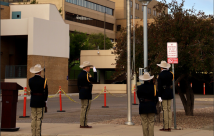 First Responders with Flag